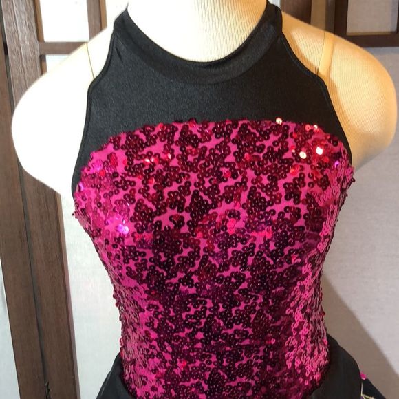 Neon dance costume Revolution Let's Go Girls Dance Costume Sz XLC/style# RC17100 - Picture 3 of 16